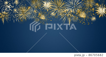 Holiday background with fireworks 86705682