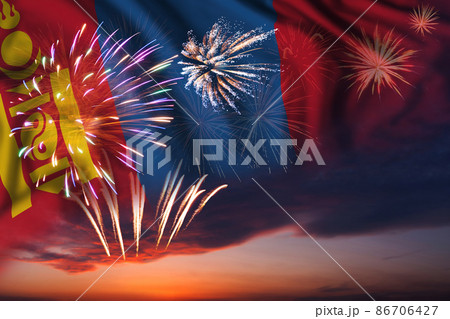 Flag of Mongolia for Independence day Flag of Mongolia for Independence day 86706427