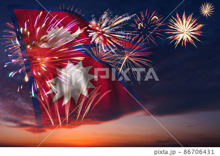 Flag of Nepal for Independence day Flag of Nepal for Independence day 86706431