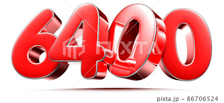 number 6400 red. 86706524
