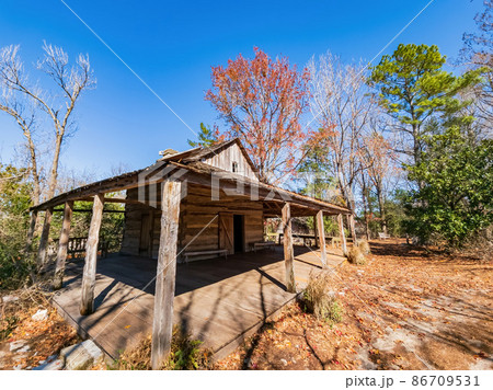 Beautiful log cabin along the Texas Native Trail Beautiful log cabin along the Texas Native Trail 86709531