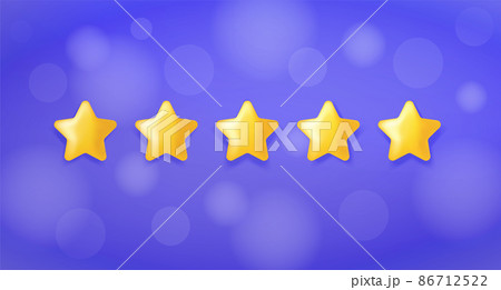 Feedback - Giving Five Star concept icon. Customer Satisfaction Rating 3d illustration. Net Promoter Score, Reviews stars, Customer Effort Score and recommendations vector illustration Feedback - Giving Five Star concept icon. Customer Satisfaction Rating 3d illustration. Net Promoter Score, Reviews stars, Customer Effort Score and recommendations vector illustration 86712522