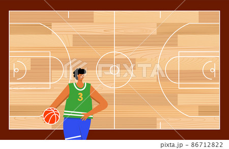 Basketball parquet floor Basketball parquet floor 86712822
