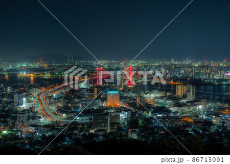 北九州市の若戸大橋 北九州市の若戸大橋 86713091