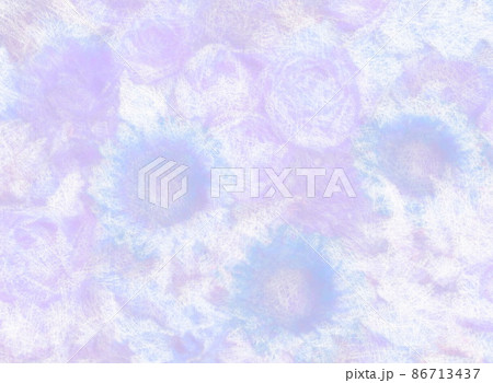 パステルで描いた紫のバラとガーベラ パステルで描いた紫のバラとガーベラ 86713437