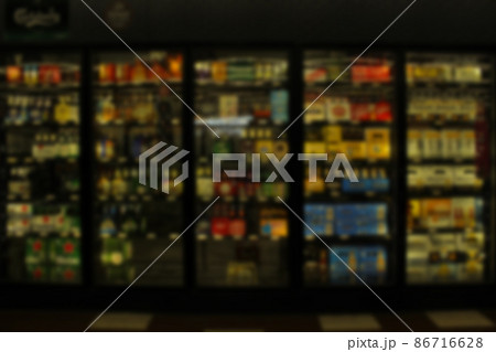 Blur Background Inside Beer, Liquor and Wine Store Blur Background Inside Beer, Liquor and Wine Store 86716628