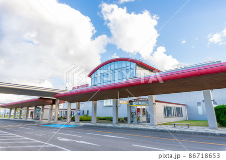 秋田県北秋田市 晴天の大館能代空港 秋田県北秋田市 晴天の大館能代空港 86718653