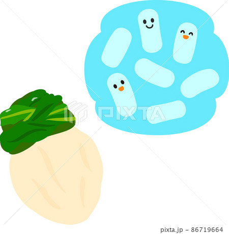すぐき漬けとラブレ菌のキャラクター すぐき漬けとラブレ菌のキャラクター 86719664
