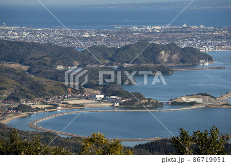 松江市美保関・鳥取県境港市の街並み 松江市美保関・鳥取県境港市の街並み 86719951
