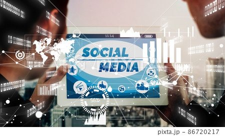 Social media and people network technology conceptual Social media and people network technology conceptual 86720217