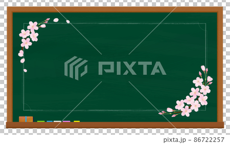 黒板 桜 さくら 入学 卒業 入園 卒園 86722257