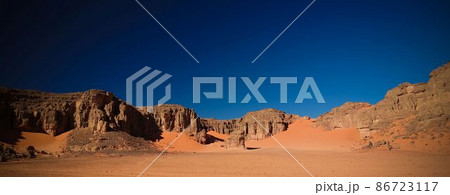 Abstract Rock formation at Tamezguida in Tassili nAjjer national park, Algeria Abstract Rock formation at Tamezguida in Tassili nAjjer national park, Algeria 86723117