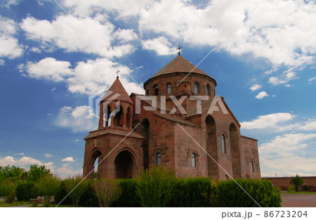 Exterior view to Saint Hripsime Church at Vagharshapat , Armavir Province, Armenia 86723204