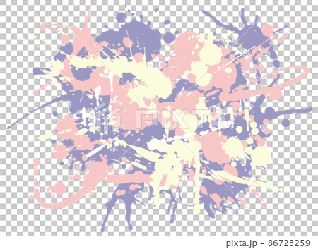 Pop splash background decoration, dripping ink, splashes with momentum 86723259