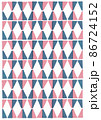 ピンクと青のダイヤ柄 86724152
