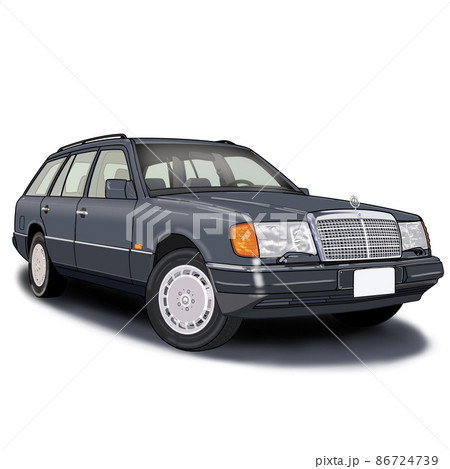 高級車 車 ドイツ車のイラスト素材