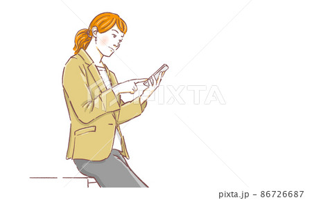 人物のドローイング 86726687