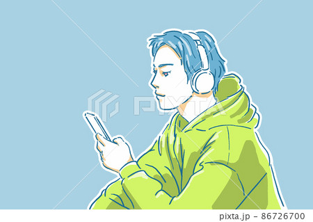 人物のドローイング 86726700