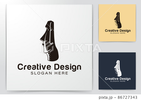 moai stones face logo Ideas. Inspiration logo design. Template Vector Illustration. Isolated On White Background moai stones face logo Ideas. Inspiration logo design. Template Vector Illustration. Isolated On White Background 86727343