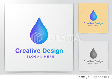 water / oil drop logo Ideas. Inspiration logo design. Template Vector Illustration. Isolated On White Background water / oil drop logo Ideas. Inspiration logo design. Template Vector Illustration. Isolated On White Background 86727361