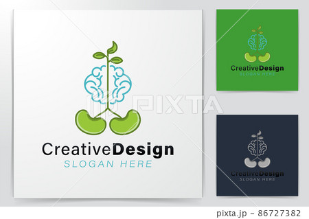 sprout seed logo Ideas. Inspiration logo design. Template Vector Illustration. Isolated On White Background sprout seed logo Ideas. Inspiration logo design. Template Vector Illustration. Isolated On White Background 86727382
