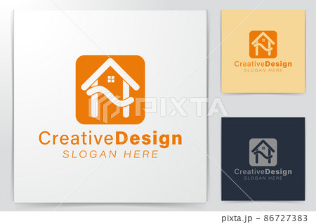 letter A H. House home logo Ideas. Inspiration logo design. Template Vector Illustration. Isolated On White Background letter A H. House home logo Ideas. Inspiration logo design. Template Vector Illustration. Isolated On White Background 86727383