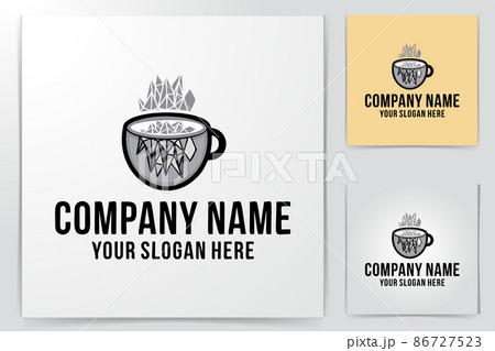 coffee mug, glass logo Designs Inspiration Isolated on White Background coffee mug, glass logo Designs Inspiration Isolated on White Background 86727523