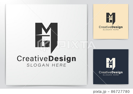 Initial letter M G Modern Logo Ideas. Inspiration logo design. Template Vector Illustration. Isolated On White Background Initial letter M G Modern Logo Ideas. Inspiration logo design. Template Vector Illustration. Isolated On White Background 86727780