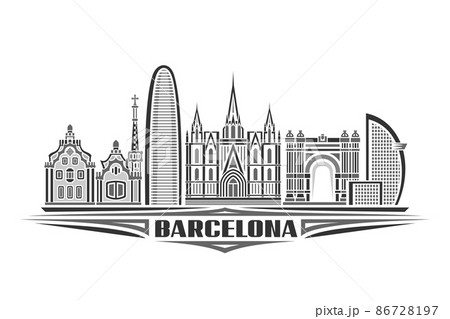 Vector illustration of Barcelona 86728197