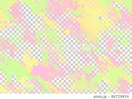 水彩背景 グリーン、イエロー、ピンク 水彩背景 グリーン、イエロー、ピンク 86729954