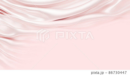 Pink fabric background with copy space 3d render 86730447