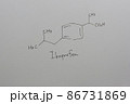 イブプロフェンの化学構造式 86731869