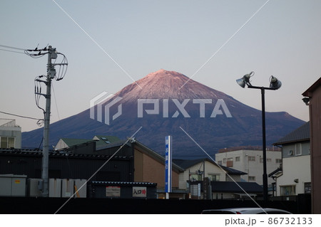 富士山 夕焼け 富士山 夕焼け 86732133