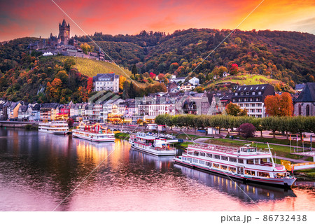 Cochem, Germany - Moselle River, travel landscape. 86732438