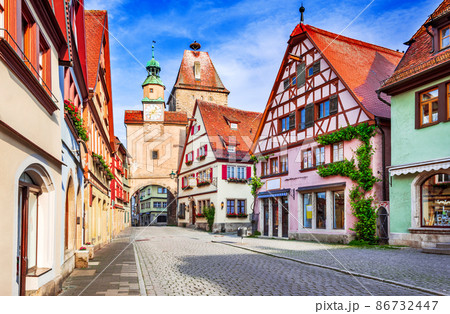 Rothenburg ob der Tauber - Markus Tower, Bavaria, Germany 86732447