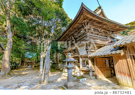 冬の櫻井神社　福岡県糸島市 86732481