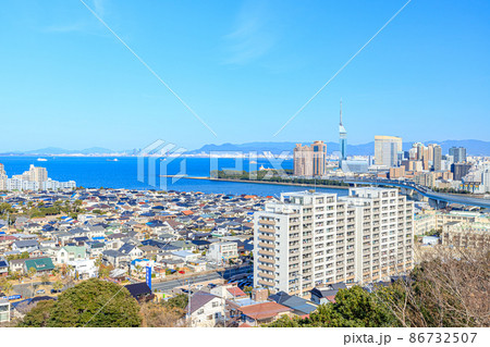 愛宕神社から見た福岡市内 福岡県福岡市 愛宕神社から見た福岡市内 福岡県福岡市 86732507
