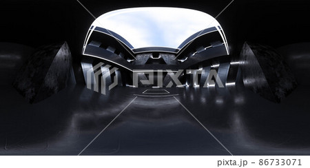360 degree full panorama environment map of abstract dark concrete basement hall 3d render illustration hdri hdr vr virtual reality content 360 degree full panorama environment map of abstract dark concrete basement hall 3d render illustration hdri hdr vr virtual reality content 86733071