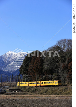 藤原岳と三岐鉄道三岐線 86735423