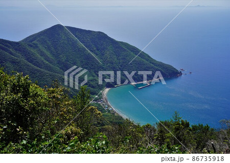 尾岳山頂からの長浜湾 86735918