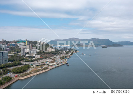 the tolo harbour Landscape in Hong Kong 4 Feb 2022 86736336