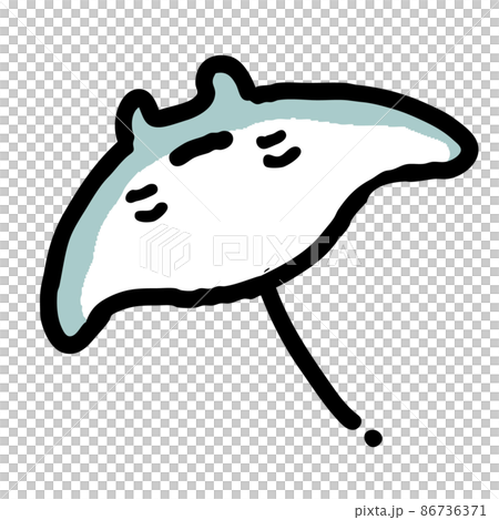 マンタのイラスト マンタのイラスト 86736371
