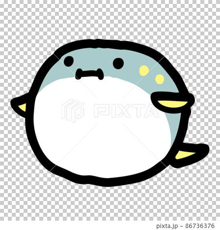 フグのイラストのイラスト素材 [86736376] - PIXTA