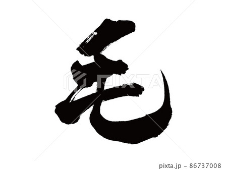 筆文字 毛 筆文字 毛 86737008