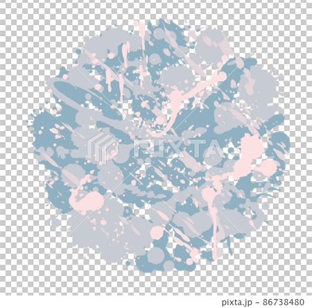 Circular splash background decoration pastel color dripping ink splash 86738480