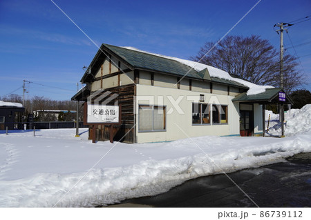 冬の広尾線、忠類駅跡 冬の広尾線、忠類駅跡 86739112