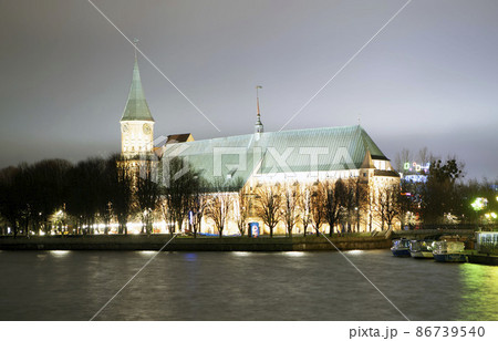 Cathedral. Night view. Kaliningrad. Russia Cathedral. Night view. Kaliningrad. Russia 86739540