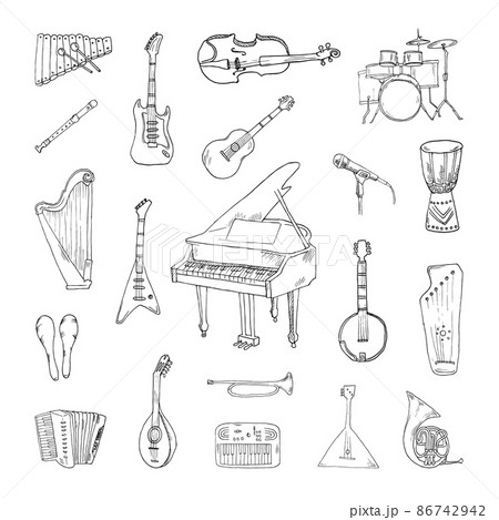 Pencil Drawing Of Musical Instruments Sketch Of Instrument  Pencil  Drawing of Instrument  YouTube