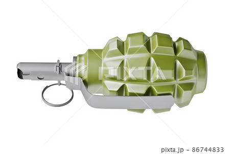3d model of combat grenade isolated on white background 86744833