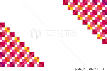 フレーム 幾何学模様 白背景 フレーム 幾何学模様 白背景 86751621